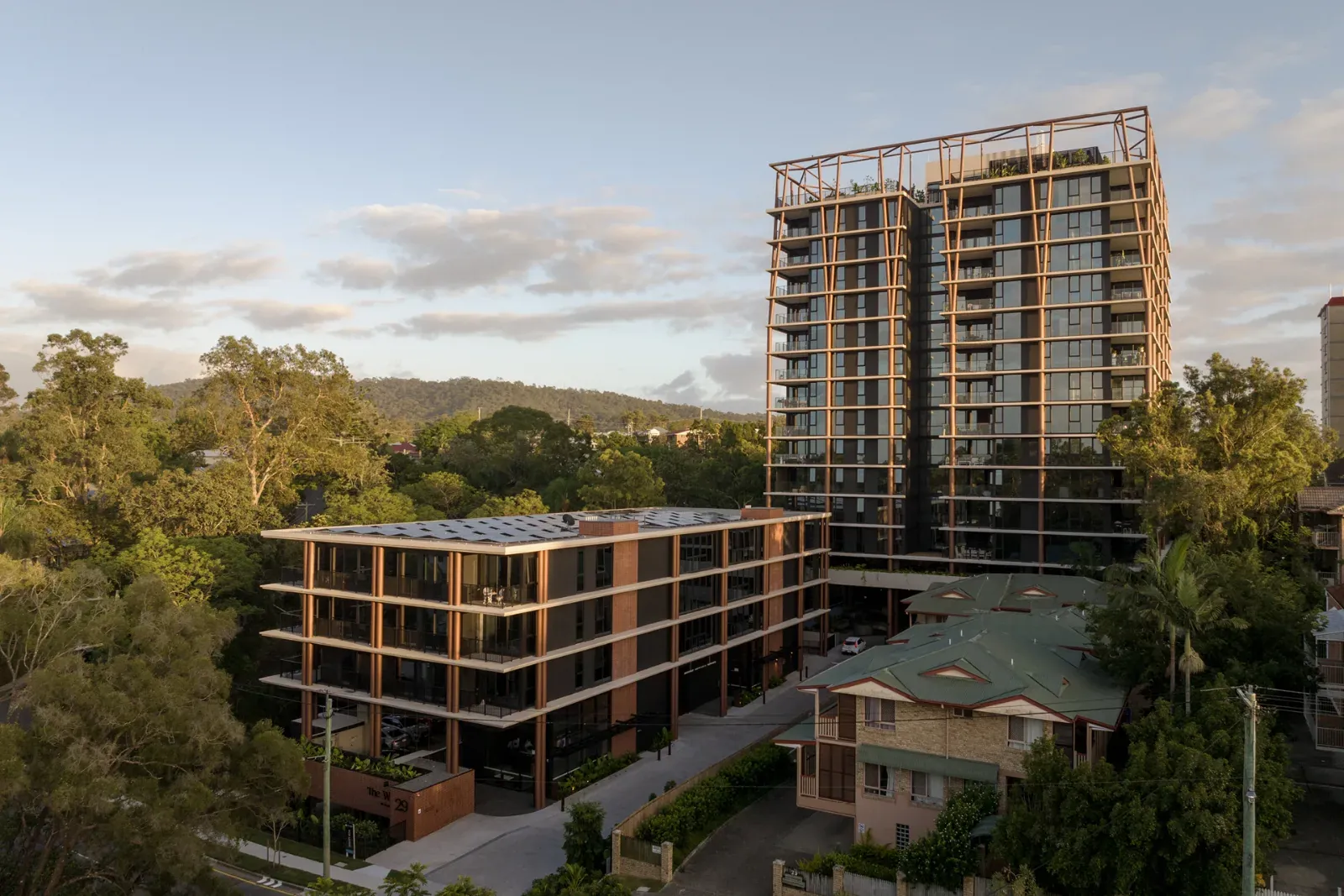 The Witton apartment buildings in Indooroopilly